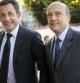 El presidente de la República francesa, Nicolas Sarkozy, junto con el ministro de Exteriores, Alain Juppé