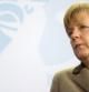 Merkel, durante una rueda de prensa