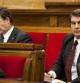 Joan Laporta, durante una sesión del Parlament