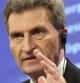 El comisario europeo de Economía digital, Günther Oettinger
