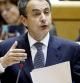 Zapatero responde al portavoz del PP, Pío García Escudero, en la sesión plenaria del Senado