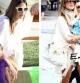 Alessandra Ambrosio elige para estar en familia con su hija Anja Louis, sandalias planas y shorts. Un atuendo cómodo para una mamá todoterreno