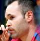 Andrés Iniesta en la rueda de prensa previa al encuentro de ida de semifinales de Champions