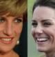 Combo de la fallecida príncesa Diana de Gales y de Kate Middleton