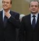 El 'premier' italiano Silvio Berlusconi y su homólogo rumano Emil Boc.