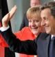 La canciller alemana, Angela Merkel, y el primer ministro francés, Nicolas Sarkozy.