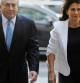 Dominique Strauss-Kahn y Anne Sinclair, a su llegada a los juzgados de Nueva York.