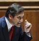 El primer ministro portugués, Pedro Passos Coelho, en el Parlamento luso.