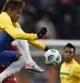 Neymar en una acción durante el encuentro de Brasil ante Venezuela