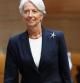 Christine Lagarde, en el cuartel general del FMI en Washington.