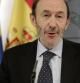 Rubalcaba, durante la rueda de prensa en la que anunció que deja el Gobierno