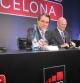 Artur Mas, Xavier Trias y John Hoffman, en la presentación del Mobile World Congress