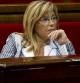 La vicepresidenta del Govern de la Generalitat, Joana Ortega, durante un pleno en el Parlament de Catalunya
