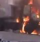 Captura de video de los incidentes de las últimas horas en Hama