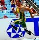 El atleta sudafricano Oscar Pistorius durante la prueba de 400 metros que ha trascurrido en la ciudad de Daegu (Corea del Sur)