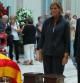 Artur Mas, junto a Núria de Gispert, en la capilla ardiente del que fue presidente del Parlament, Heribert Barrera