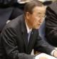 El secretario general de la ONU, Ban Ki-moon (c), habla ante los quince miembros del organismo durante una reunión del Consejo de Seguridad