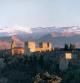 Panorámica de la Alhambra con Sierra Nevada al fondo