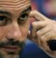 Pep Guarrdiola durante la rueda de prensa previa al encuentro ante el Milan