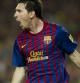El jugador del FC Barcelona, Lionel Messi, celebra un gol en el Camp Nou