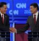 Debate televisivo en la CNN entre los ocho candidatos a la presidencia republicana, donde se midieron los dos rivales, Romney y Perry