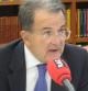 Romano Prodi, durante la entrevista con RAC1