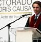 El expresidente del Gobierno español José María Aznar pronuncia un discurso después de recibir el "doctor honoris causa" por parte de la Universidad de las Américas, en Quito (Ecuador).