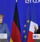 Merkel y Sarkozy, durante la comparecencia conjunta de la tarde del 23 de octubre