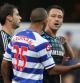 John Terry se encara a Anton Ferdinand durante el Chelsea-Queens Park Rangers