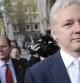 Julian Assange, fundador de Wikileaks, a su llegada al Tribunal Superior de Londres