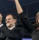 El candidato popular a la presidencia del Gobierno, Mariano Rajoy, acompañado por la líder del PPC, Alicia Sanchez Camacho