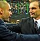 Josep Guardiola saluda a Massimiliano Allegri, antes de empezar el encuentro