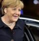 La canciller alemana Angela Merkel a su llegada a la cumbre de Bruselas