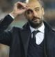 Pep Guardiola en el Bernabeu.