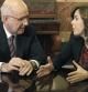 Soraya Sáenz de Santamaría y Josep Antoni Duran i Lleida, reunidos en el Congreso.