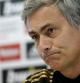 El técnico portugués José Mourinho durante la rueda de prensa que ofreció hoy previa al partido que disputará mañana el Real Madrid ante el Málaga, en la vuelta de los octavos de final de la Copa del Rey