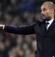 Guardiola, durante el encuentro ante el Betis