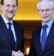 Herman Van Rompuy y Mariano Rajoy, en su encuentro en el Palacio de la Moncloa