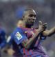 El defensa del FC Barcelona Eric Abidal celebra su gol, segundo de su equipo ante el Madrid