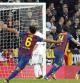 Abidal celebra el segundo gol del Barça que le dio la victoria a su equipo en el Bernabeu