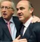 Jean Claude Juncker, junto al ministro de Economía español, Luis de Guindos
