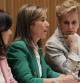 Ana Mato, en el centro de la imagen, ha comparecido en la Comisión de Igualdad del Congreso de los Diputados
