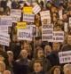 Manifestación a favor de Garzón en la Puerta del Sol de Madrid.