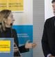 La ministra de Fomento, Ana Pastor, junto al conseller de Territori i Sostenibilitat, Lluis Recoder.