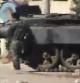 Un tanque militar en Deraa, Siria
