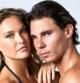 Bar Refaeli y Rafa Nadal posando para 'Sport Illustrated'