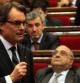 Artur Mas, durante la sesión de control en el Parlament de Catalunya