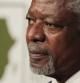 El exsecretario de la ONU, Kofi Annan, durante el lanzamiento del Informe Anual África Progresa 2011 en el segundo día del Foro Económico Mundial en Ciudad del Cabo (Sudáfrica)