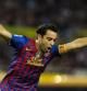 Xavi Hernandez celebra su gol ante el Sevilla