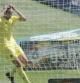 El Villarreal vio como perdía el partido en el minuto 92
